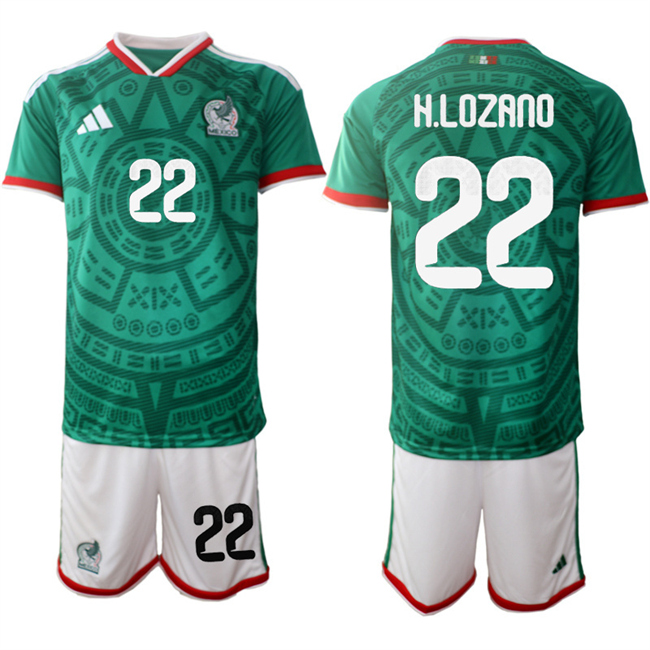 Men's Mexico #22 Hirving 